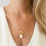 Love Birds Pearl Necklace