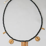 Ornate Onyx Filigree Necklace