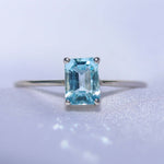 blue topaz december birthstone ring 925 sterling silver waterproof