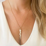 Carved Serpent Necklace