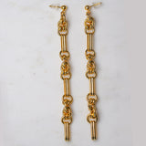 Chain link Shoulder Duster Earrings