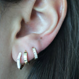 Tiny Crystal Ear Huggies