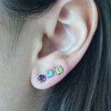 Tiny Gemstone Studs