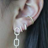 Thin Crystal Ear Cuff