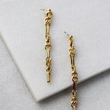 Chain link Shoulder Duster Earrings