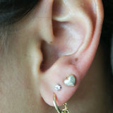 Heart Charm Ear Huggies