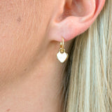 Heart Charm Ear Huggies