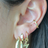 Thin Crystal Ear Cuff
