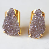 Amethyst Druzy Cuff Ring