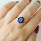 Tanzanite Flower Ring