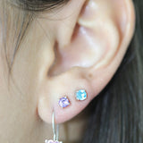 Tiny Gemstone Studs