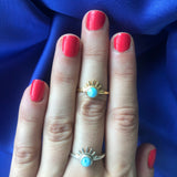 Larimar Sunrise Ring