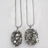 X-Large Long Pyrite Necklace