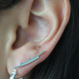 Mini Silver Hoops- 1/2”