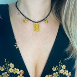 Ornate Onyx Filigree Necklace