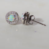 Opal Crystal Studs