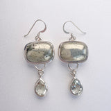 Pyrite + Green Amethyst Drops