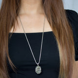 X-Large Long Pyrite Necklace