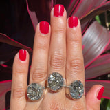 Small Pyrite Ring - Oval size 8