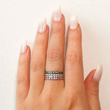 Rainbow Pave Stacker Ring
