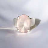 Rose Quartz Stunner Ring - Oval