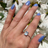 Blue Topaz Birthstone ring - December