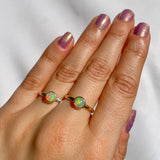 Round Ethiopian Opal Ring