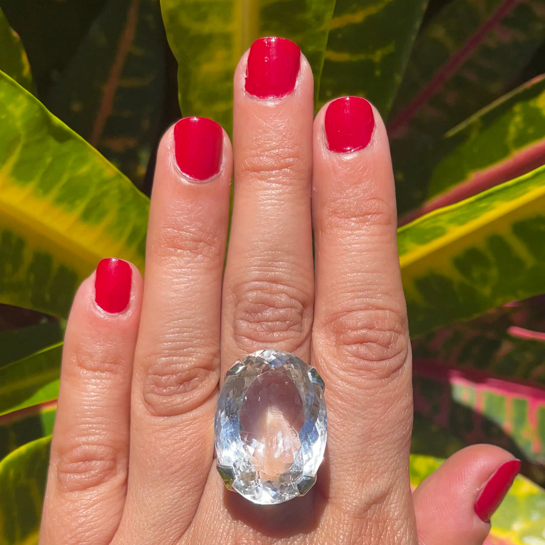 Clear Quartz Stunner Ring