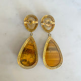 Tiger's Eye + Rutilated Quartz Duo Drops