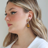 Tiger's Eye + Rutilated Quartz Duo Drops