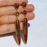 Watermelon Tourmaline Earrings