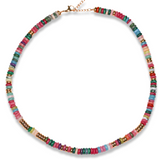 Rainbow Chunky Stone Necklace
