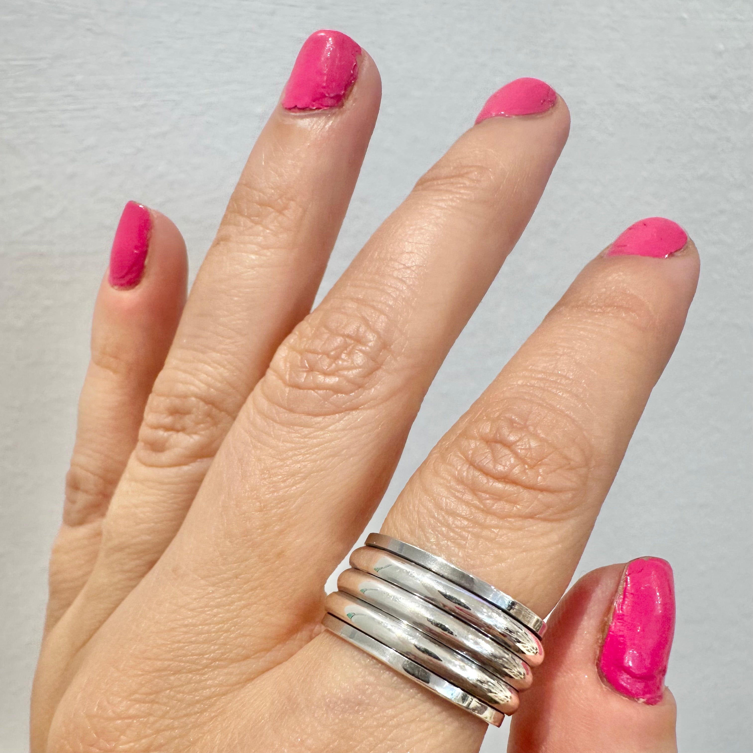 Chunky Spinner Cigar Band Ring