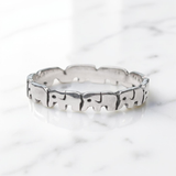Lucky elephant stacker ring