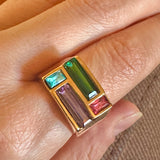 Rainbow signet ring