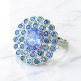 Peacock Princess Ring - Tanzanite