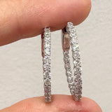 Crystal Clicker 1" Hoops