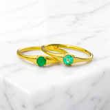 Colombian Emerald Gold Ring