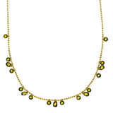 Green Zirconia Charms Necklace - Waterproof