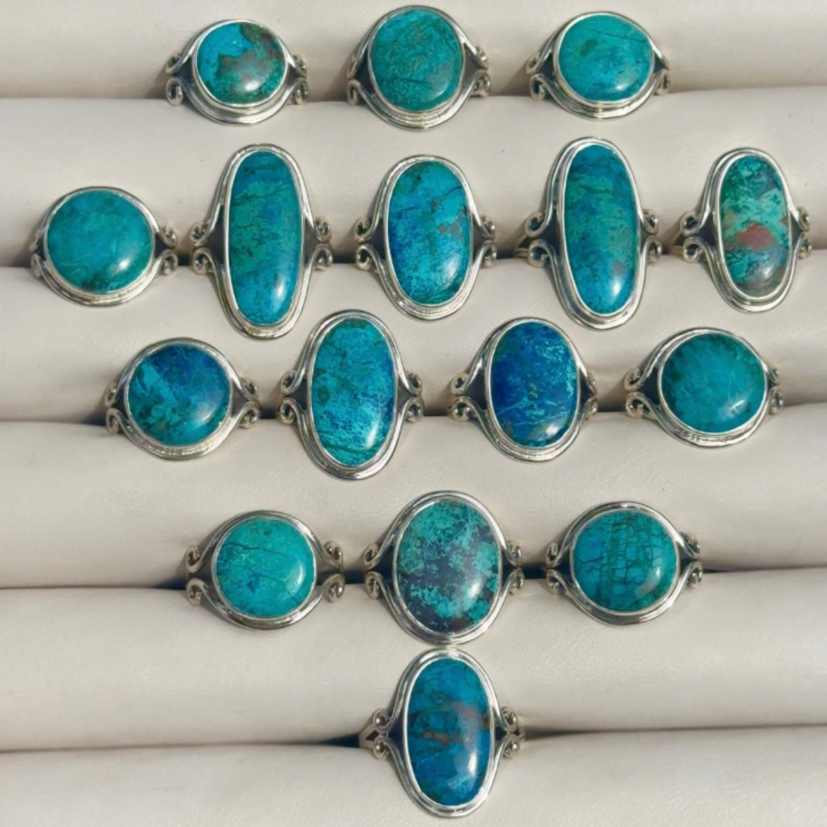 Shattuckite Turquoise Ring