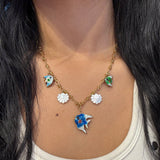Enamel Angel Fish Charm Necklace
