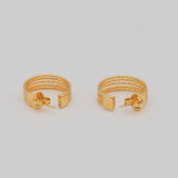 Twisted Wire Hoop Earrings