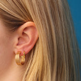 Twisted Wire Hoop Earrings