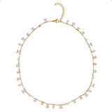 Floating Crystal Necklace - Clear