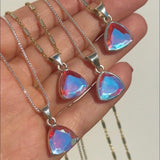 Mystic Topaz Stunner Necklace - Trillion