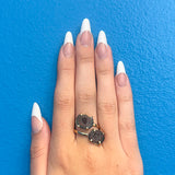 Druzy Geode Ring - adjustable