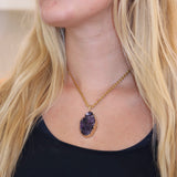 Amethyst Cluster Necklace #4