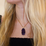 Amethyst Cluster Necklace #3