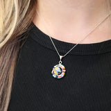 Lightning Bolt Inlay Necklace - Small