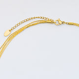 Multi Strand Choker Necklace - Waterproof